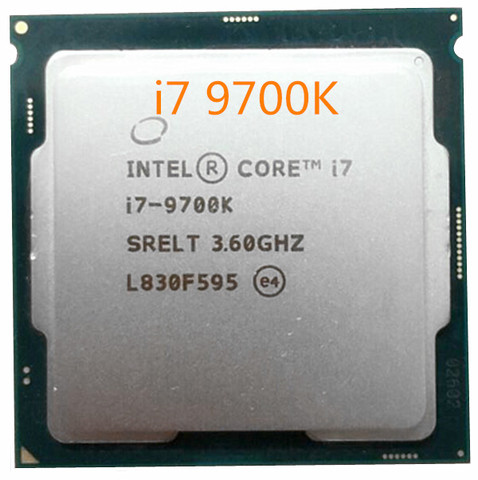 Processeur Intel Core i7-9700K i7 9700K, 8 cœurs, 3.6GHz, série 300, 95W processeur d'ordinateur de bureau ► Photo 1/1