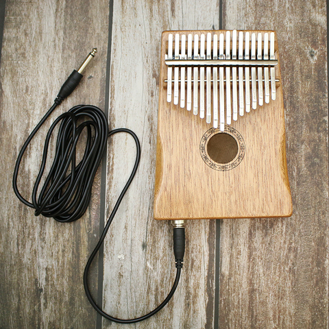 Kalimba à 17 touches en pin massif africain, Piano à doigts en acajou, Sanza Mbira Calimba, pour jouer avec une guitare, Instruments musicaux en bois ► Photo 1/6