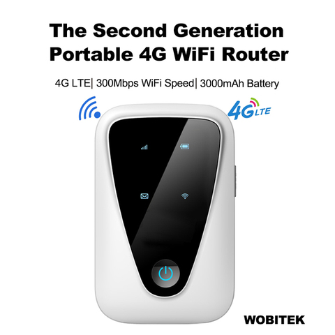 Mini Modem Portable sans fil Lte 4G débloqué, point d'accès pour voiture, avec fente pour carte Sim, CAT4 ► Photo 1/6