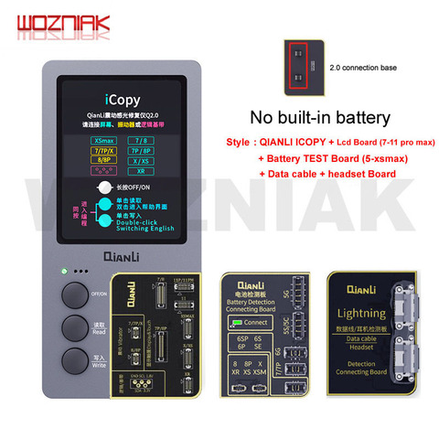 QIANLI iCopy Plus photomètre d'écran LCD pour iphone 7 8 8P X XR XS Max programmeur de réparation de batterie de couleur d'origine photosensible ► Photo 1/6