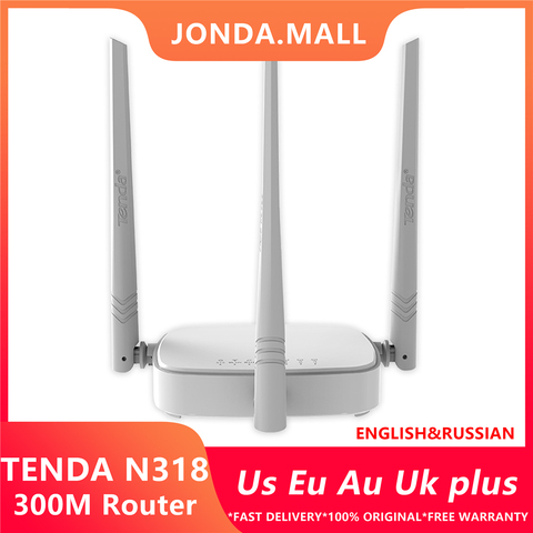 Répéteur WiFi routeur WiFi sans fil Tenda N318 300 Mbps, micrologiciel multilingue, routeur/WISP/répéteur/modèle AP, Port RJ45 1WAN + 3LAN ► Photo 1/6