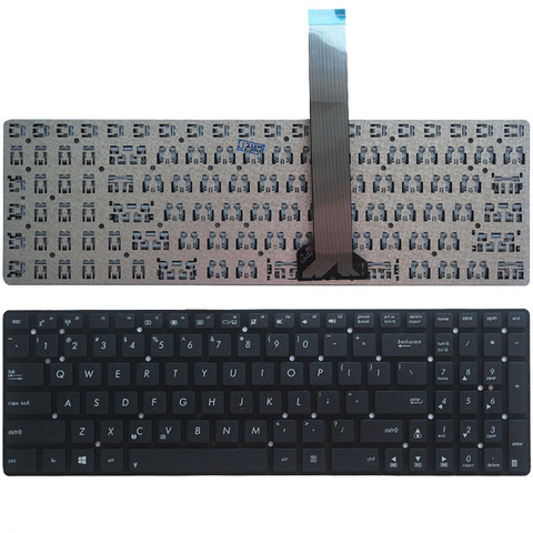 Clavier américain pour ASUS K55 K55A K55V K55VJ K55VM K55VD K55VJ K55VS K55XI K55DE K55DR, ordinateur portable anglais noir ► Photo 1/5