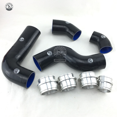 Kit de tuyaux de refroidisseur intermédiaire Turbo en Silicone, 4 pièces, rouge/bleu/noir, pour vw GOLF MK5 MKV FSI 2.0T GT I ► Photo 1/5