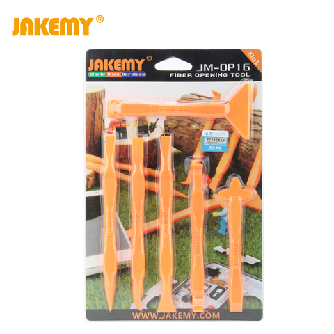 JAKEMY – outils de réparation de téléphone portable 9 en 1, Fiber antistatique, outils d'ouverture de l'écran pour Iphone iPad tablette ordinateur ► Photo 1/4