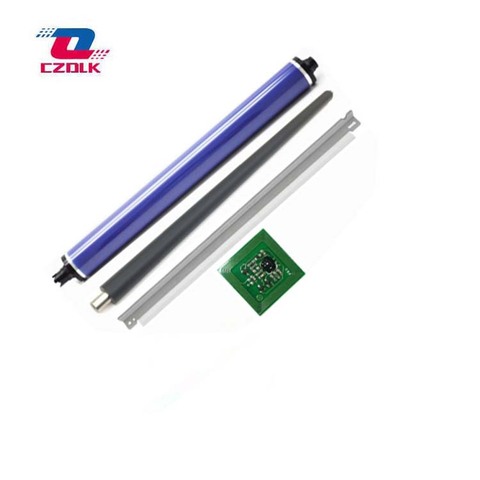 Puce couleur DC250 + lame de nettoyage + tambour OPC + rouleau de Charge PCR pour Xerox DC 240 242 250 252 260 WC 7655 7665 7675 Oem:013R00603 ► Photo 1/1