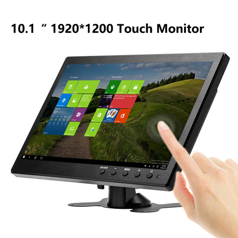 Moniteur Portable 10.1 pouces 1920x1200 pour PS3/PS4 XBOX360 Raspberry Pi système CCTV avec VGA HDMI BNC USB écran LCD tactile ► Photo 1/6