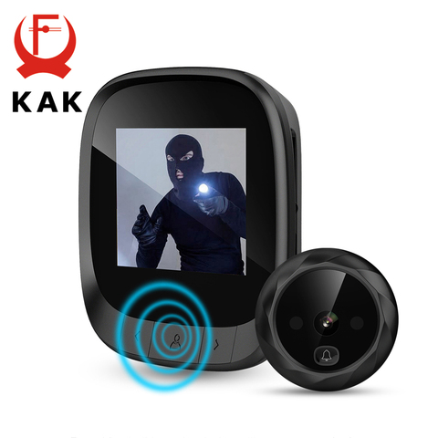 KAK-visionneuse de porte électronique avec écran LCD de 2.4 pouces, caméra intelligente, avec écran de nuit infrarouge ► Photo 1/6