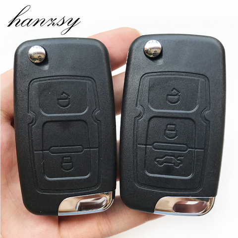 Porte-clés de voiture 2/3 boutons pour Geely Emgrand 7 EC7 EC715 EC718 Emgrand7 EC7-RV EC715 EC718-RV télécommande de remplacement porte-clés coquille ► Photo 1/6