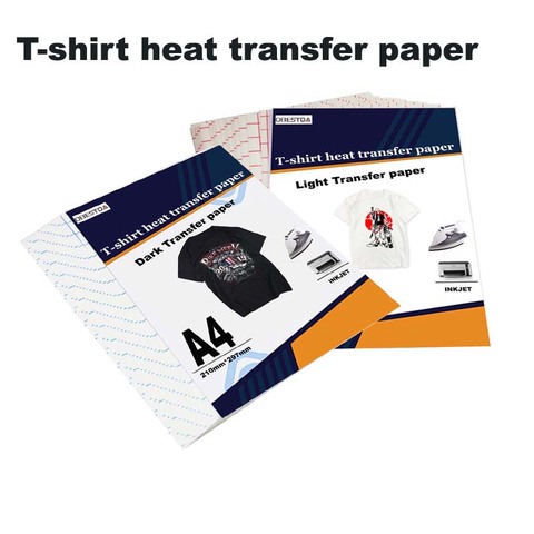 Papier d'impression par Sublimation avec transfert de chaleur avec jet d'encre pour T-Shirt noir clair, pour vêtements en coton ► Photo 1/3