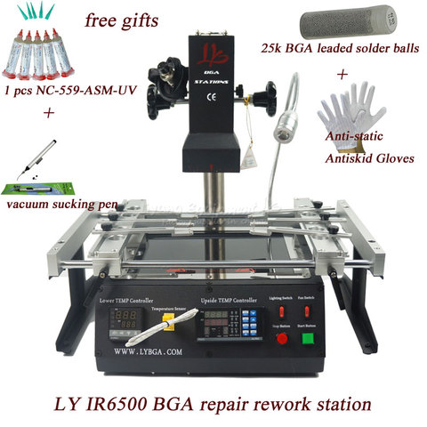 Station de retouche infrarouge LY IR6500 V.2 BGA, avec une plus grande zone de préchauffage 240x200mm, mise à niveau, livraison gratuite en russie ► Photo 1/6