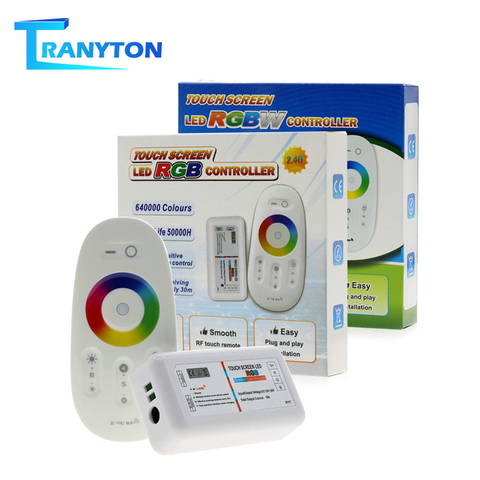 Écran tactile LED rvb/RGBW contrôleur 2.4G DC12-24V sans fil tactile RF télécommande pour bande de LED rvb/RGBW ► Photo 1/6