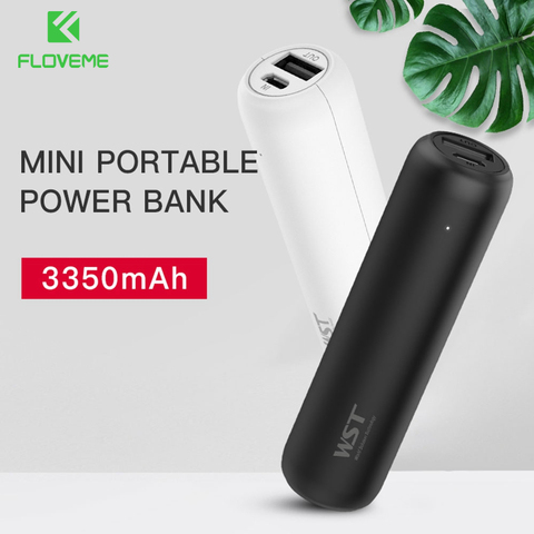 FLOVEME Mini chargeur Portable batterie d'alimentation pour iPhone Xiaomi Mi 3350mAh batterie externe Powerbank chargeur rapide Mobile ► Photo 1/6