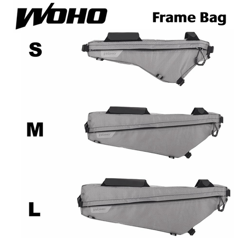 WOHO-sac de cadre «XTOURING» ultraléger, pour le cyclisme sur route, vtt, gris fer ► Photo 1/5