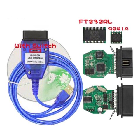 Interface de Diagnostic PCB FT232RL FT232RQ, puce complète de haute qualité Compatible avec INPA K DCAN K + CAN USB ► Photo 1/6