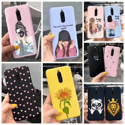 Étui souple pour Xiaomi Redmi 8 étui Silicone Fundas téléphone couverture arrière pour Redmi8 étui Sunlower coeur filles pare-chocs pour Xiomi Redmi 8 ► Photo 1/6