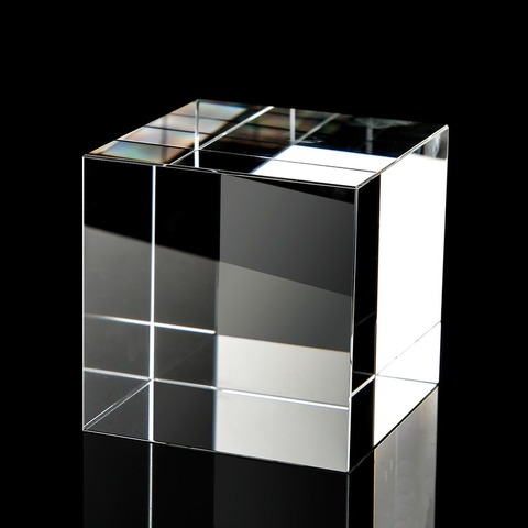 Cube de cristal artificiel de 30mm, prisme Xcube de Photo créatif ► Photo 1/5