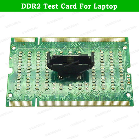 Carte mère d'ordinateur portable fente mémoire DDR2/DDR3/DDR4 analyseur de Diagnostic carte de Test SDRAM SO-DIMM carte de testeur de LED pour ordinateur portable ► Photo 1/6