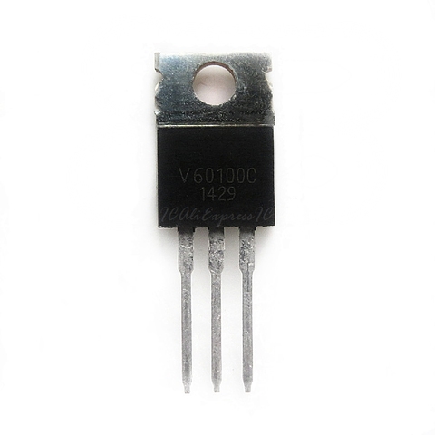 5 pcs/lot V60100C À-220 V60100 TO220 emballé par la diode Schottky 60A 100V originale authentique en Stock ► Photo 1/1