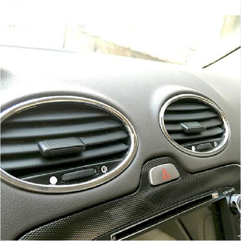 Décoration de sortie de climatisation de voiture, 6 pièces, accessoires pour Ford Focus 2 2005 2006 2007 2008 2009 2010 2011-2013 ► Photo 1/6