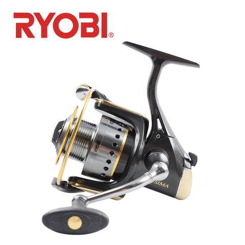 RYOBI – moulinet de pêche à tambour fixe 2000/3000/4000/6000/8000 4BB, frein à friction d'une puissance de 8kg Max, bobine entièrement métallique, adapté à l'eau salée ► Photo 1/6