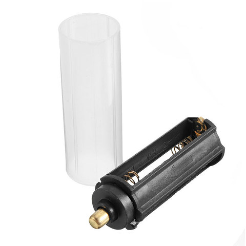 Mayitr – gaine de batterie 18650 blanche, 2 en 1, nouveau, 1 Tube + 1 boîte de support de batterie AAA en plastique, pour lampe de poche, torche ► Photo 1/1