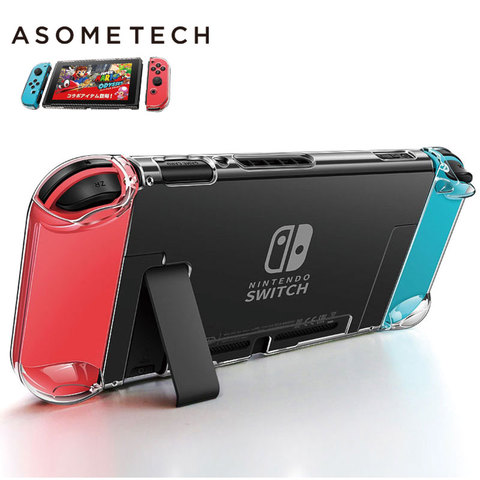 Coque transparente en cristal PC détachable pour Nintendo Switch NS NX, étui arrière Transparent dur, Coque Ultra mince ► Photo 1/6