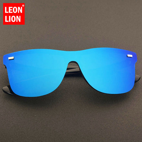 LeonLion Vintage lunettes De soleil hommes 2022 sans monture carré lunettes De soleil mode lunettes De soleil marque femme luxe Oculos De Sol Feminino ► Photo 1/6