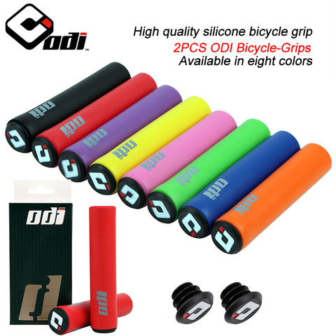 2 pièces Silicone vélo vélo poignées montagne route vélo vtt guidon couverture poignées vélo accessoires anti-dérapant vélo poignée couverture ► Photo 1/6