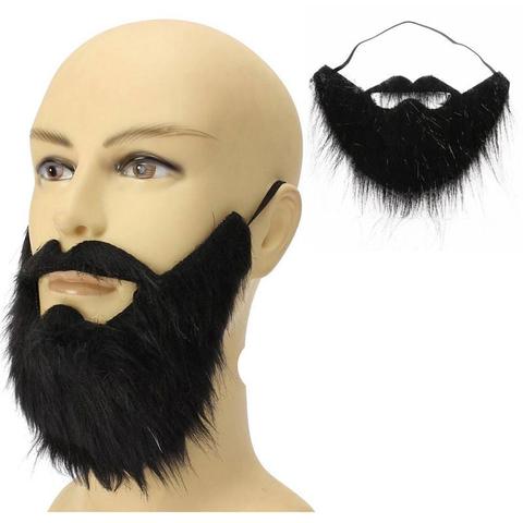 Fausse Moustache noire pour Halloween, accessoires de Performance, fausse barbe, fournitures de fête ► Photo 1/6