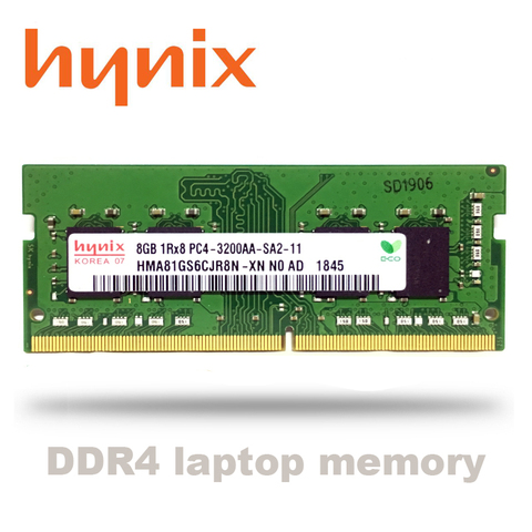 Ordinateur portable Hynix ddr4 ram 8gb 4GB 16GB PC4 2133MHz ou 2400MHz 2666Mhz 2400T ou 2133P 2666v 3200 DIMM mémoire portable 4g 8g 16g ddr4 ► Photo 1/4