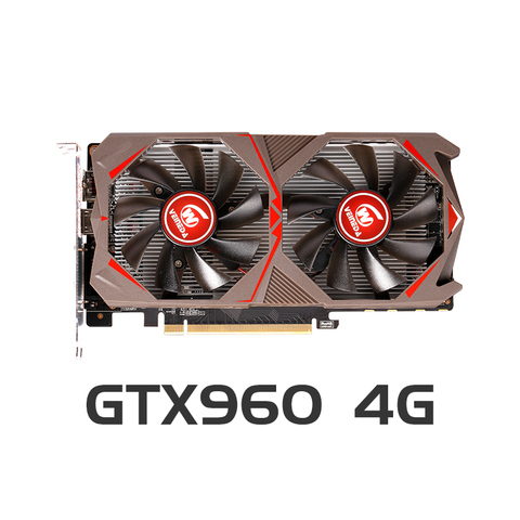 VEINEDA cartes graphiques PC Original GTX 960 4GB 128Bit GDDR5 carte vidéo pour nVIDIA VGA cartes Geforce GTX960 4gb Dvi jeu ► Photo 1/6