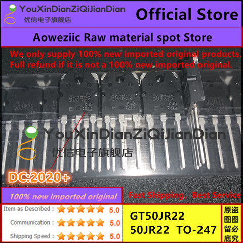 10 PIÈCES-50 PIÈCES-100 PIÈCES 100% nouveau original importé GT50JR22 50JR22 À-247 IGBT transistor de puissance 50A 600V ► Photo 1/3