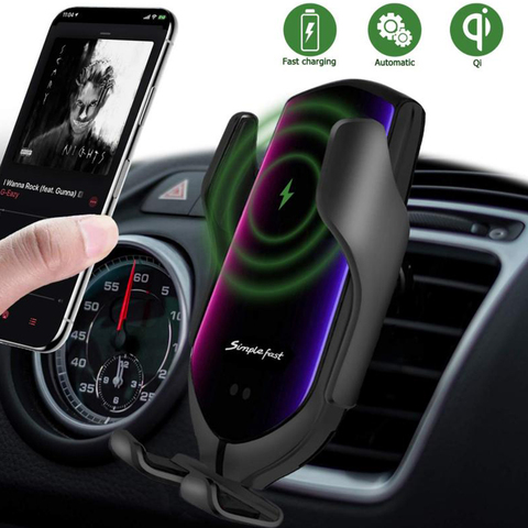 FLOVEME – support de téléphone portable R3 pour voiture, pince de capteur automatique intelligent, chargeur sans fil, charge rapide 10W ► Photo 1/6