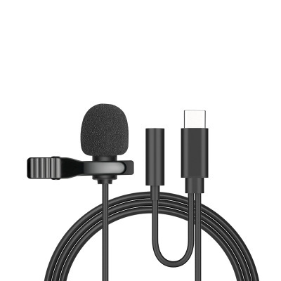 Mini-Microphone Lavalier Portable, de Type C, pour Samsung, Huawei, Xiaomi, Lavalier, Microphone d'enregistrement à clipser ► Photo 1/6