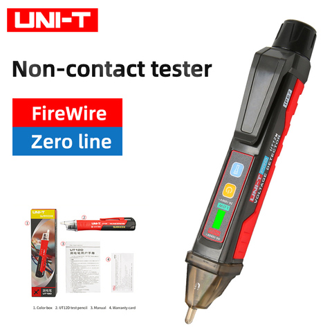 Détecteur de tension AC UT12E UT12D; Testeur électrique intelligent, sensible et réglable, sans contact, UT12S/UT12M, UNI-T ► Photo 1/1