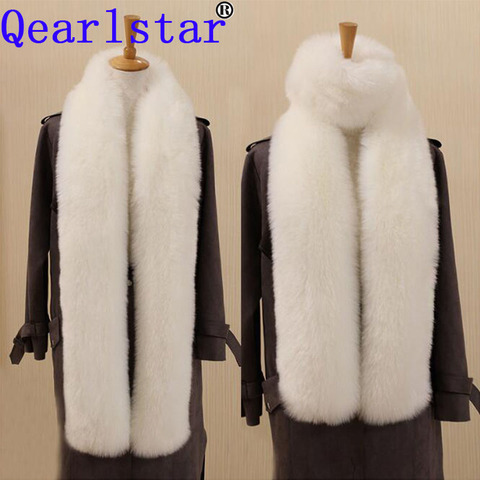 Qearlstar – écharpe en fausse fourrure de renard super longue de 180cm, écharpe d'hiver pour femmes, cosplay chaud, décor de mode, châle moelleux, écharpe de luxe, yy09 ► Photo 1/6