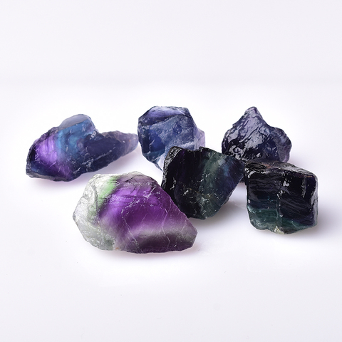 Natural Colorful fluorite Crystal Stone Healing Quartz Ore Mineral Energy Stone Fluorite Ornaments Rock Specimen DIY gift ► Photo 1/6