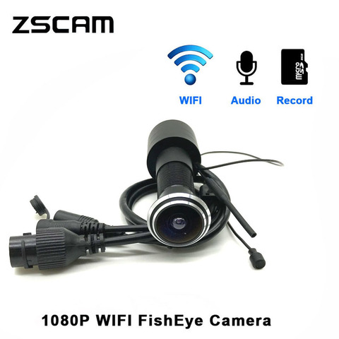 XMEye 1080P 2MP Wi-Fi porte oeil trou sécurité à la maison Mini judas IP caméra P2P Onvif capteur de mouvement RTSP Cam intégré Audio ► Photo 1/5