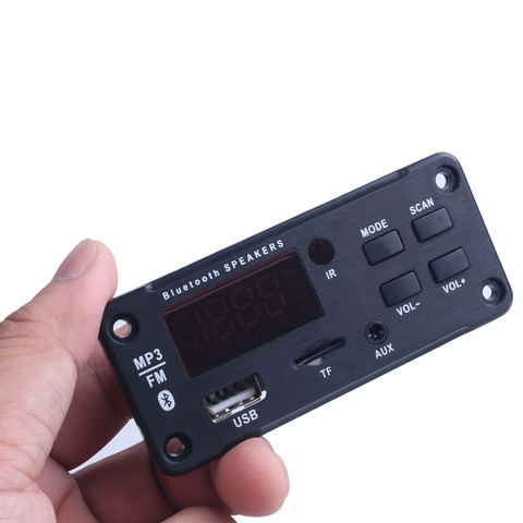 Bluetooth 5.0 Kit de voiture Audio USB TF FM Module Radio sans fil Bluetooth MP3 WMA décodeur carte lecteur MP3 pour accessoires de voiture ► Photo 1/6
