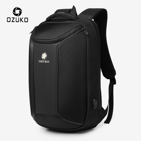 OZUKO-sac à dos Anti-vol pour hommes, sac à dos de grande capacité 15.6 pouces sac à dos pour ordinateur portable pouces, sac de voyage étanche, chargeur USB ► Photo 1/6