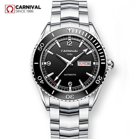 Montre carnaval homme mécanique mi770 montre auto-remontage militaire pour plongée sport etanche saphir ► Photo 1/6