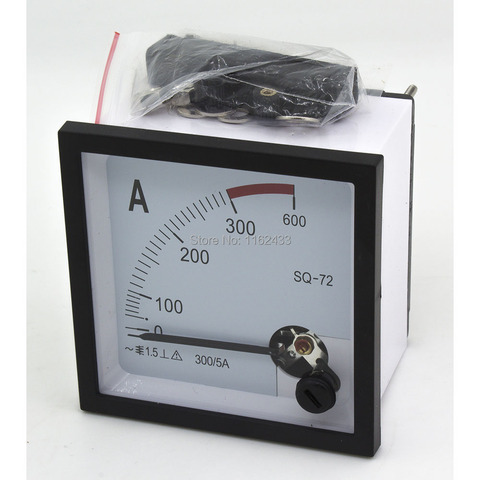 SQ-72 inducteur mutuel type ampèremètre ca 50/5A 100/5A 150/5A 200/5A 300/5A 400/5A 72*72mm pointeur ampèremètre analogique 72x72mm CZ-72 ► Photo 1/6