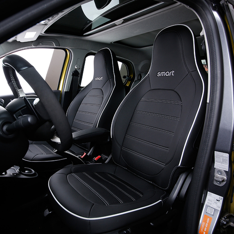 Housse de siège de coussin en cuir de voiture pour Mercedes Benz Smart 453 Fortwo accessoires de Protection intérieure automobile décoration de style ► Photo 1/6