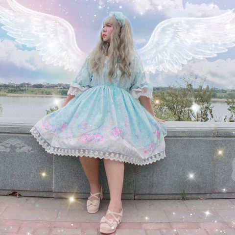 Princesse thé fête douce lolita robe élégante vintage dentelle nœud papillon taille haute robe victorienne grande taille grande taille XL-3XL cos ► Photo 1/5