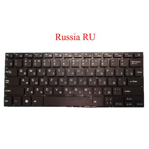 Ordinateur portable RU Clavier AMÉRICAIN Pour Irbis NB14 NB41 NB42 NB43 NB44 NB45 NB46 NB48 NB50 NB51 NB52 NB60 NB61 Russie Nouveau en Anglais ► Photo 1/2