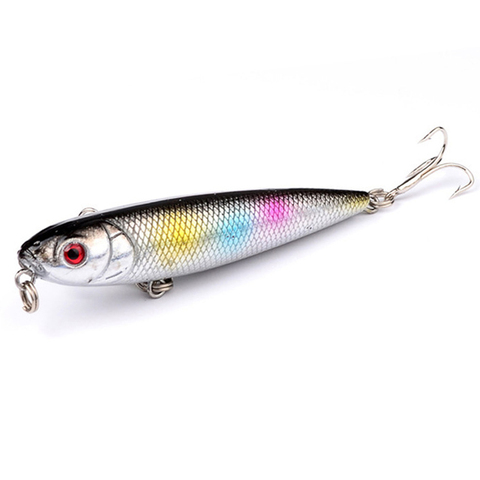 Leurre de pêche en surface japonais, appât artificiel idéal pour la pêche à la traîne, jerkbait, à la truite, crankbait, whopper plopper, 8cm, 8.6g, 65mm ► Photo 1/6