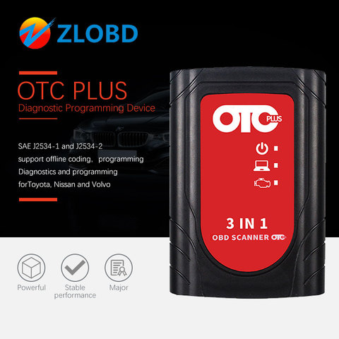 Techstream – outil de Diagnostic OTC Plus 3 en 1 pour nissan/Tyota/Volvo vida dice, scanner OBD GTS avec disque dur ► Photo 1/6