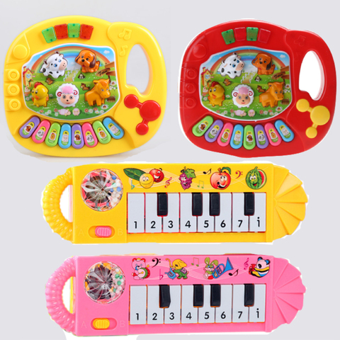 1PC ferme Animal son enfants Piano musique jouet Musical animaux sonnant clavier Piano bébé jouer Type Instruments de musique ► Photo 1/6