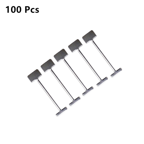 100 pièces aiguilles en acier de remplacement pour plancher mur carrelage nivellement système niveleur remplaçable broche carrelage Construction outils 1.5mm ► Photo 1/6