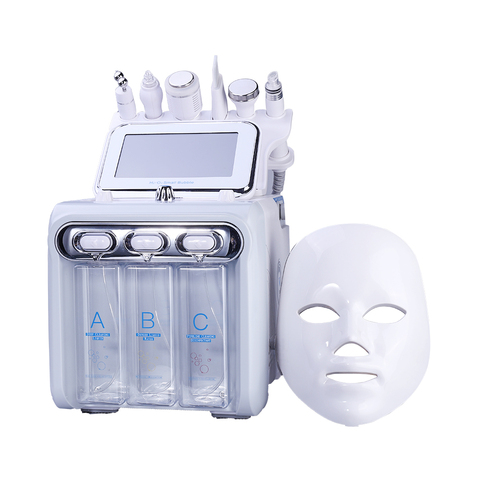 Machine de Dermabrasion 7 en 1, appareil de nettoyage en profondeur, Jet d'eau, Hydro diamant, nettoyage du visage, élimination des peaux mortes, pour utilisation en Salon, nouveau ► Photo 1/6